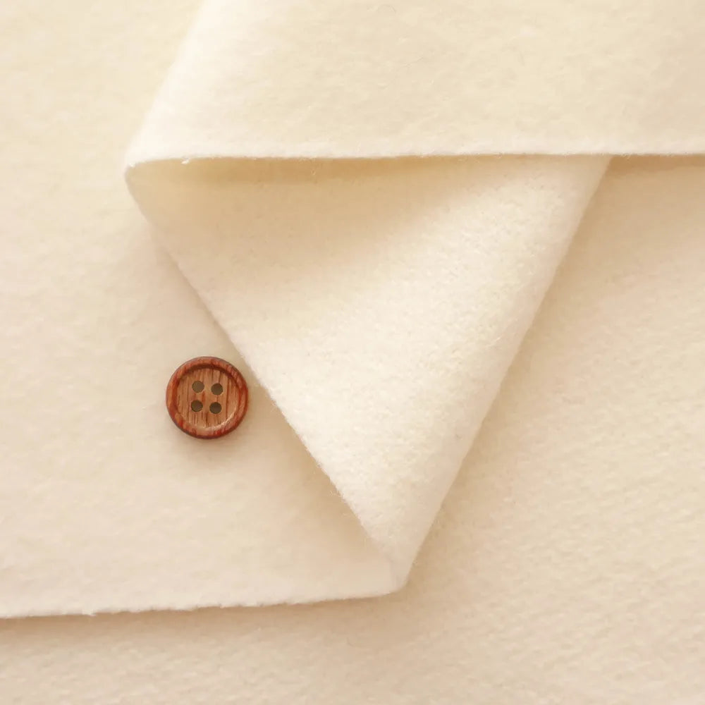 Super 120 Charme Giron Lambswool Beaver Fabric - Plain - nomura tailor