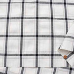 Linen blend checking fabric - nomura tailor