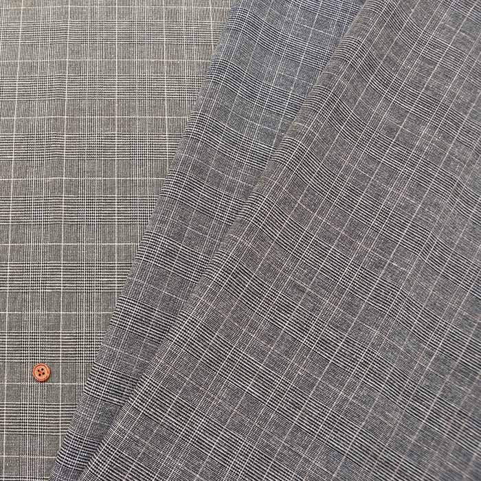 Estelle and linen fabric Glen check - nomura tailor