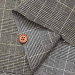 Estelle and linen fabric Glen check - nomura tailor