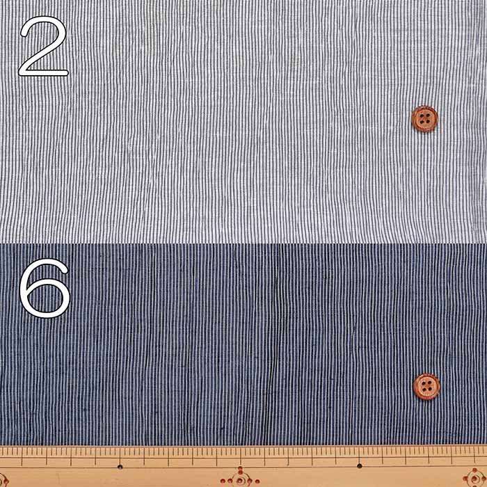 Yarn-dyed linen-washer fabric Stripe - nomura tailor