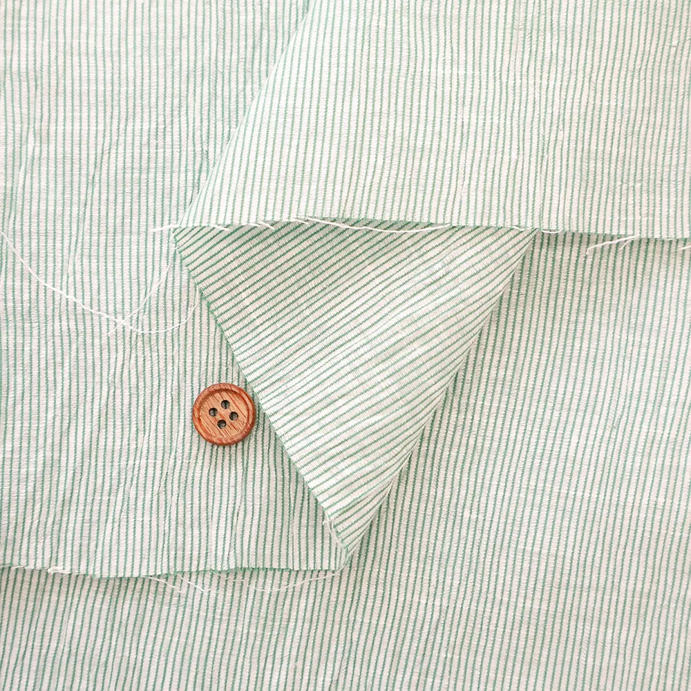 Yarn-dyed Linen Washer Fabric - Stripe - nomura tailor