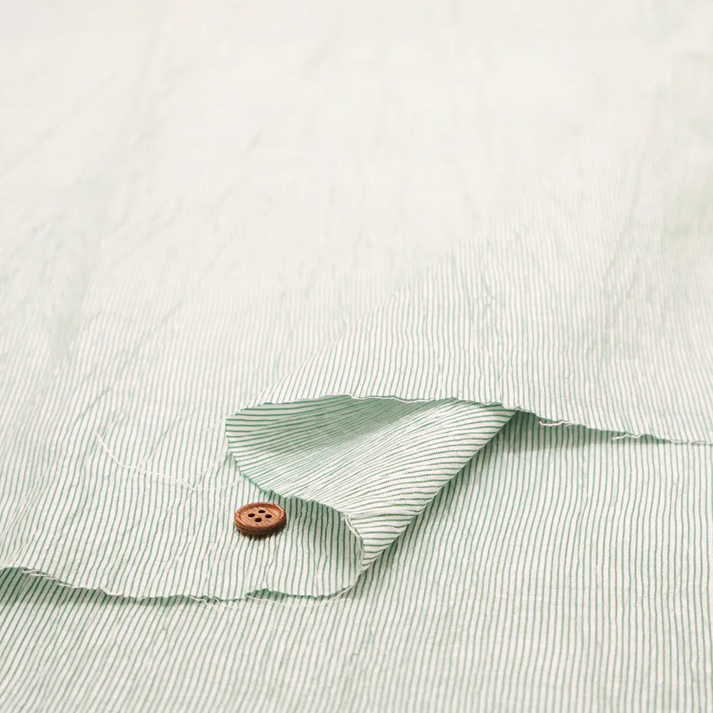 Yarn-dyed Linen Washer Fabric - Stripe - nomura tailor