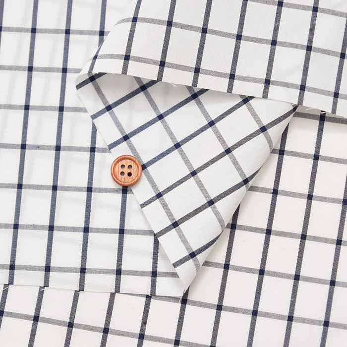 Supima Cotton 60/- Yarn-dyed typewriter Fabric Check - nomura tailor