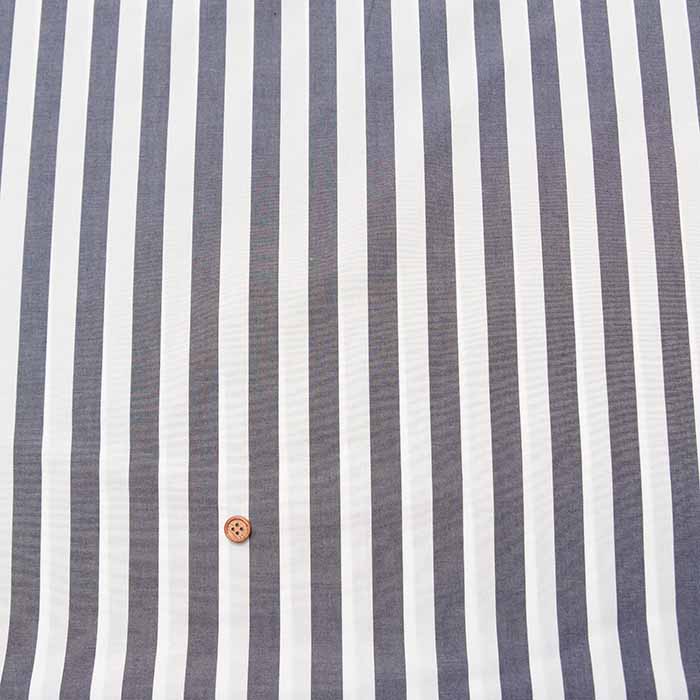 Supima Cotton 60/- Yarn-dyed typewriter fabric Stripe (Thick) - nomura tailor