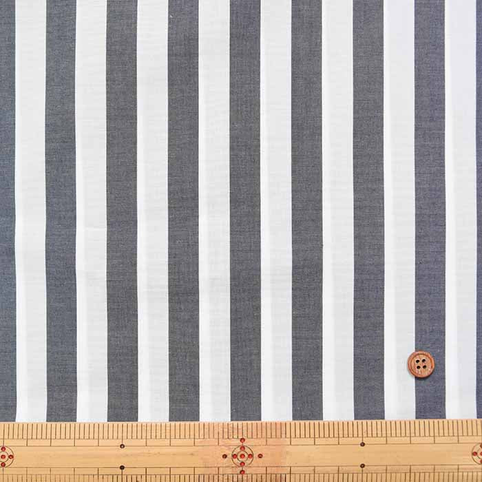 Supima Cotton 60/- Yarn-dyed typewriter fabric Stripe (Thick) - nomura tailor