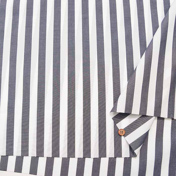 Supima Cotton 60/- Yarn-dyed typewriter fabric Stripe (Thick) - nomura tailor