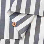 Supima Cotton 60/- Yarn-dyed typewriter fabric Stripe (Thick) - nomura tailor