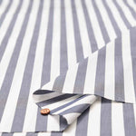 Supima Cotton 60/- Yarn-dyed typewriter fabric Stripe (Thick) - nomura tailor