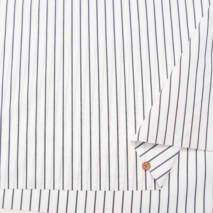 Supima Cotton 60/- Yarn-dyed typewriter fabric Stripe (Thin) - nomura tailor