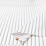 Supima Cotton 60/- Yarn-dyed typewriter fabric Stripe (Thin) - nomura tailor