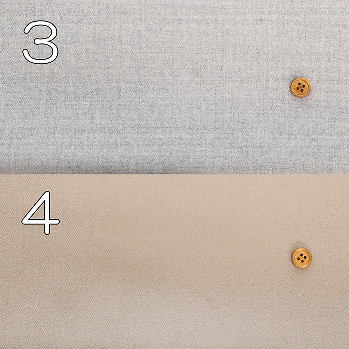 Wool Stretch Saxony Fabric - Plain
