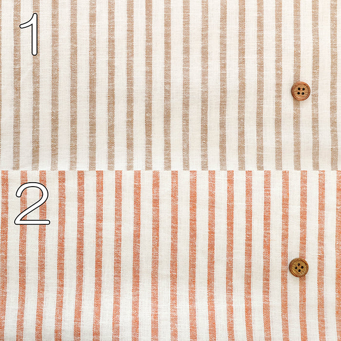 L/P Linen Stripe Fabric - nomura tailor
