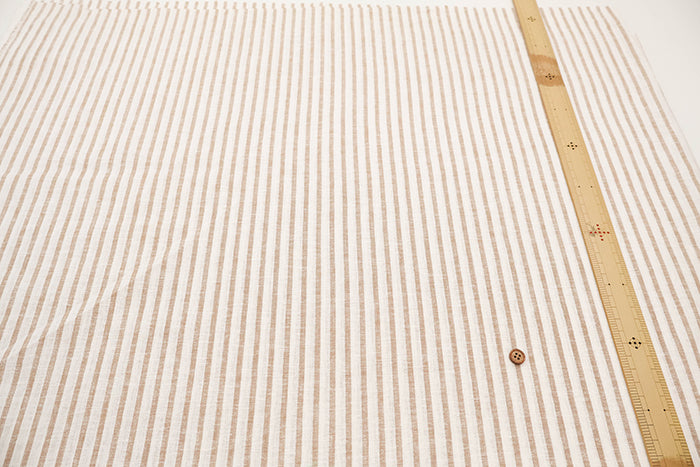L/P Linen Stripe Fabric - nomura tailor