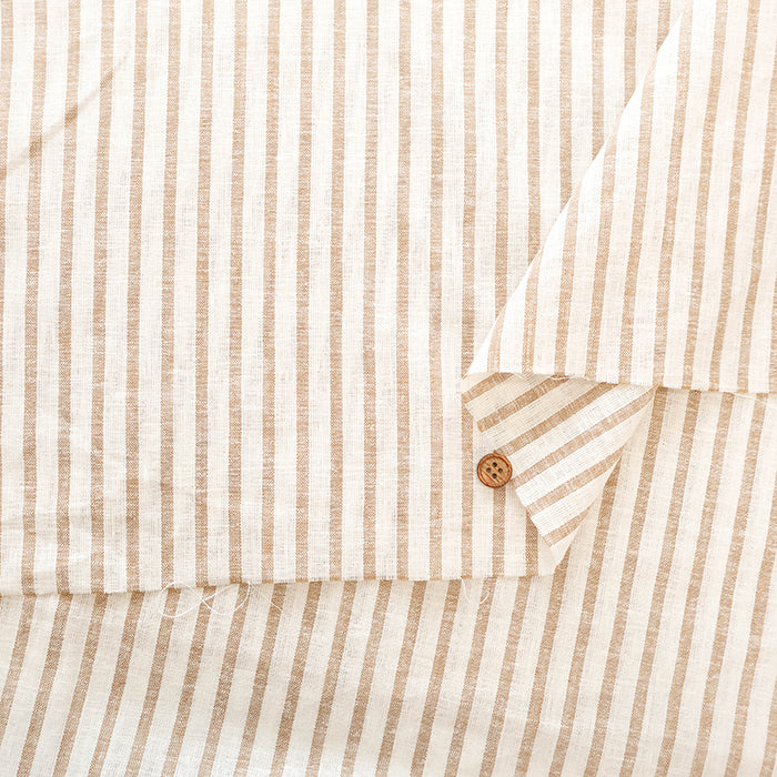 L/P Linen Stripe Fabric - nomura tailor