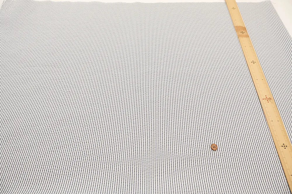 TORAY Yarn-dyed Seersucker Fabric - Stripe - nomura tailor
