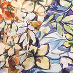 Made in France DEVEAUX Cotton Voile Printed Fabric - Watercolor Flower - nomura tailor