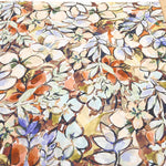 Made in France DEVEAUX Cotton Voile Printed Fabric - Watercolor Flower - nomura tailor