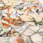 Made in France DEVEAUX Cotton Voile Printed Fabric - Watercolor Flower - nomura tailor