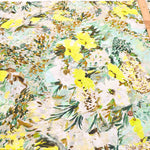 Made in France DEVEAUX Cotton Voile Printed Fabric - Painted Flowers - nomura tailor