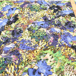 Made in France DEVEAUX Cotton Voile Printed Fabric - Painted Flowers - nomura tailor
