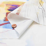 DEVEAUX Cotton patterned fabric Watercolor effect - nomura tailor