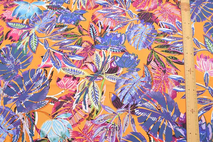 DEVEAUX cotton typewriter printed fabric Botanical, made in France - nomura tailor