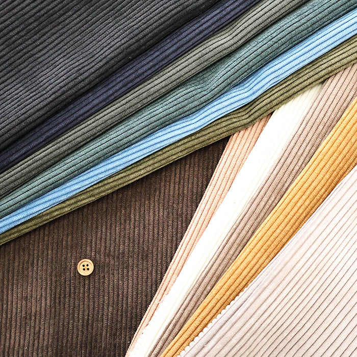 Polyester Stretch Corduroy Fablic - Plain