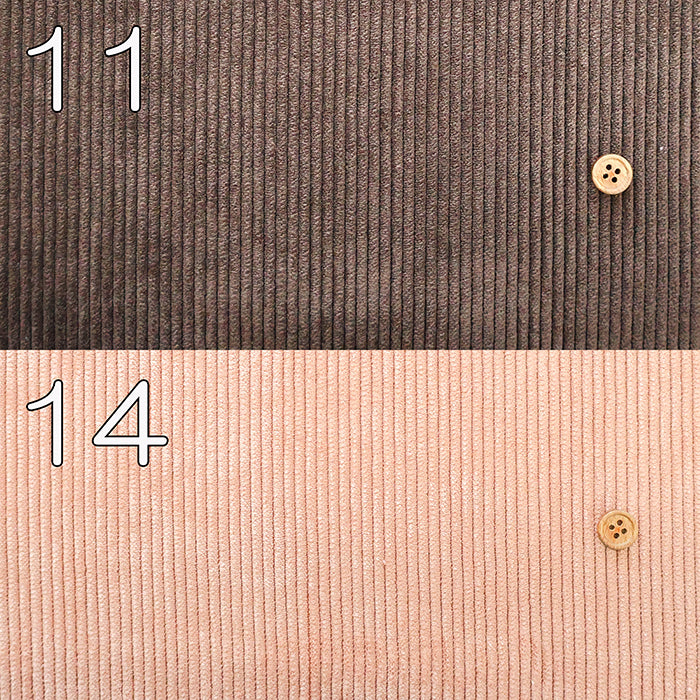 Polyester Stretch Corduroy Fablic - Plain
