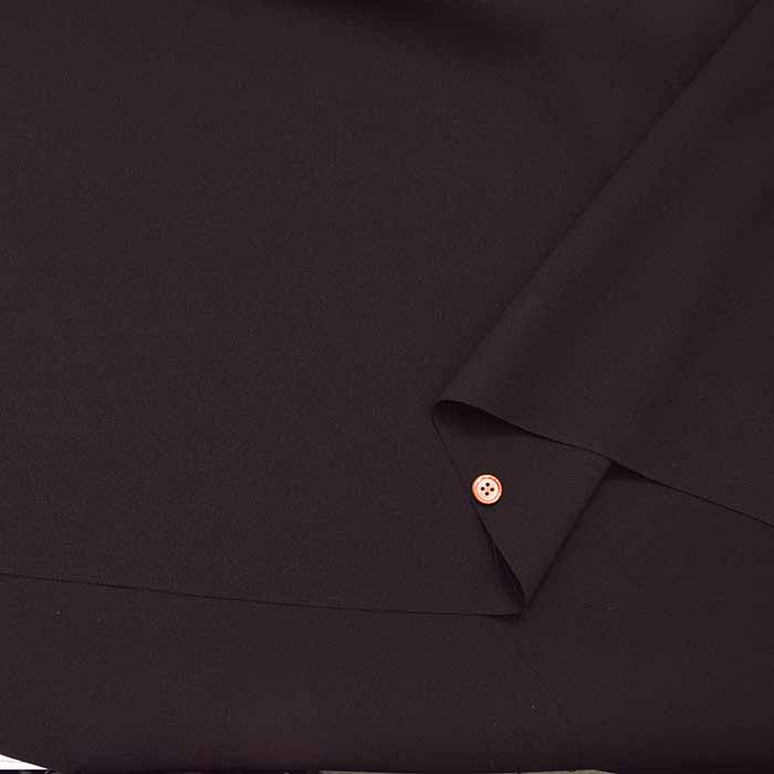 Polyester formal black double weave fabric Solid colour - nomura tailor