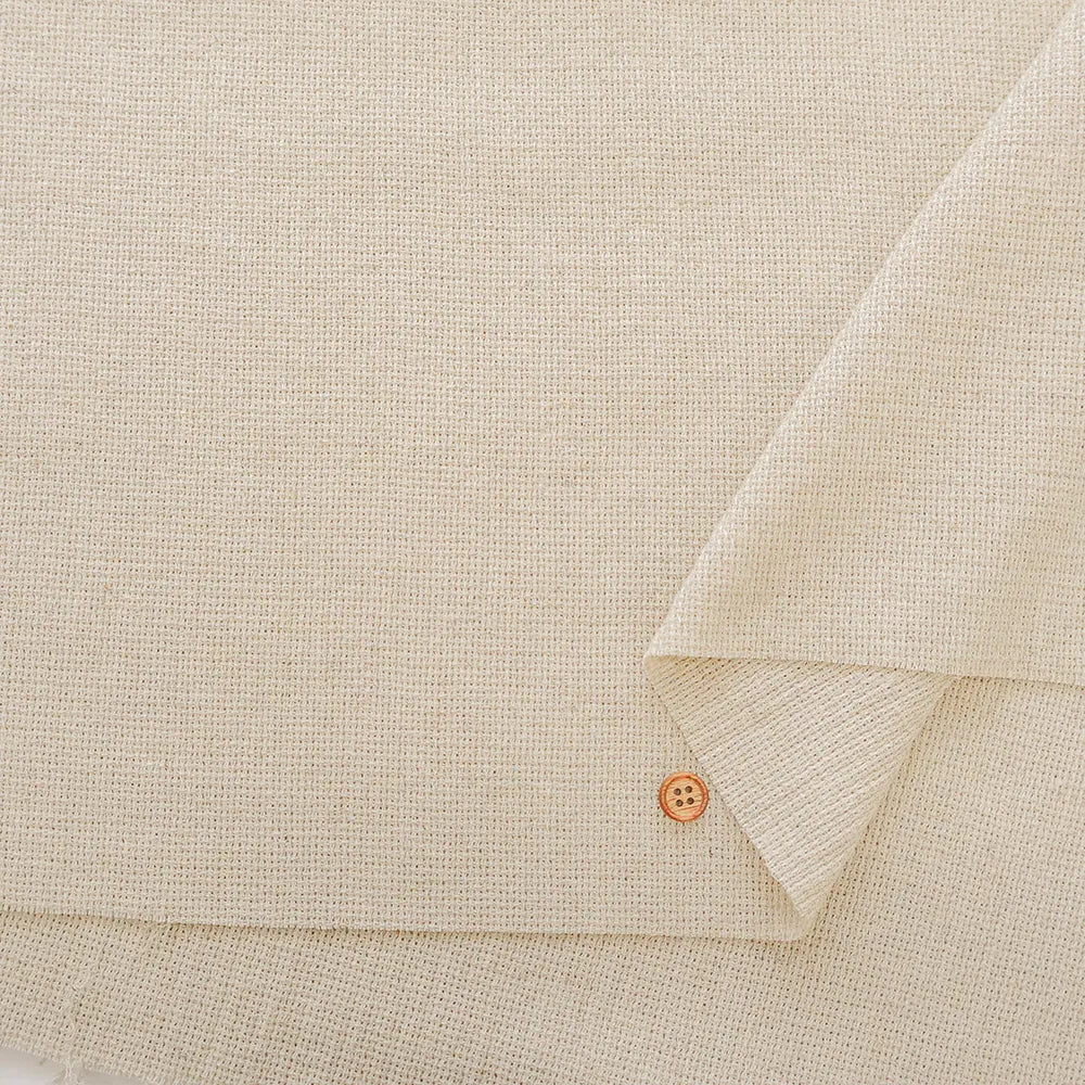 Washer-Finished コットンリネンスフレ生地 - Plain - nomura tailor
