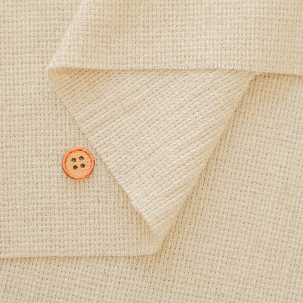Washer-Finished コットンリネンスフレ生地 - Plain - nomura tailor