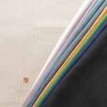 Linen Canvas Double Washer Fabric - Plain - nomura tailor