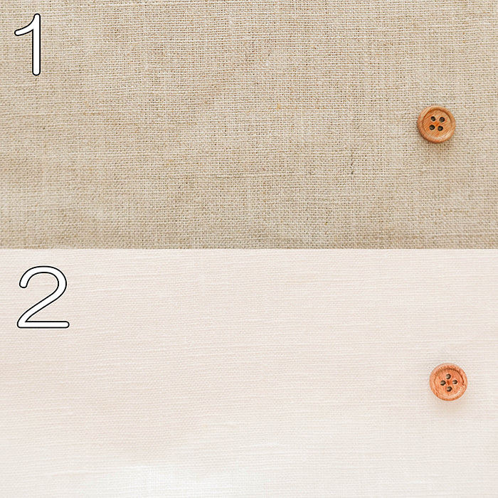 Linen Canvas Double Washer Fabric - Plain - nomura tailor
