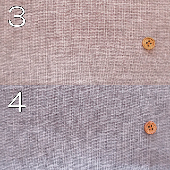 Linen Canvas Double Washer Fabric - Plain - nomura tailor