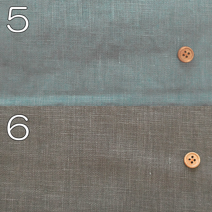 Linen Canvas Double Washer Fabric - Plain - nomura tailor