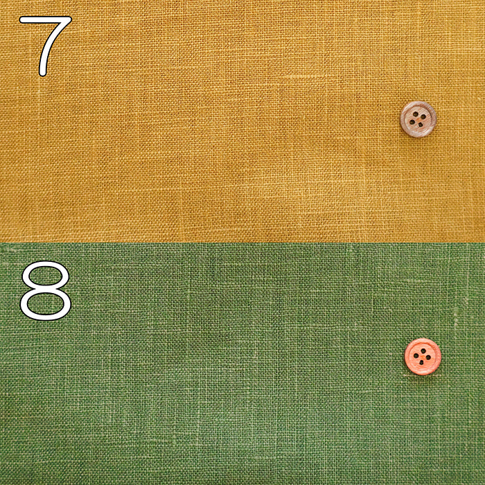 Linen Canvas Double Washer Fabric - Plain - nomura tailor