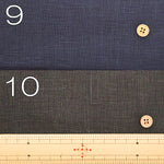 Linen Canvas Double Washer Fabric - Plain - nomura tailor