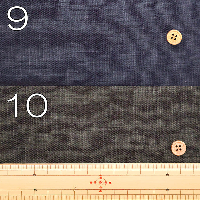 Linen Canvas Double Washer Fabric - Plain - nomura tailor