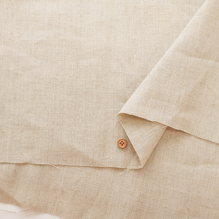 Linen Canvas Double Washer Fabric - Plain - nomura tailor