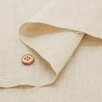 Linen Canvas Double Washer Fabric - Plain - nomura tailor