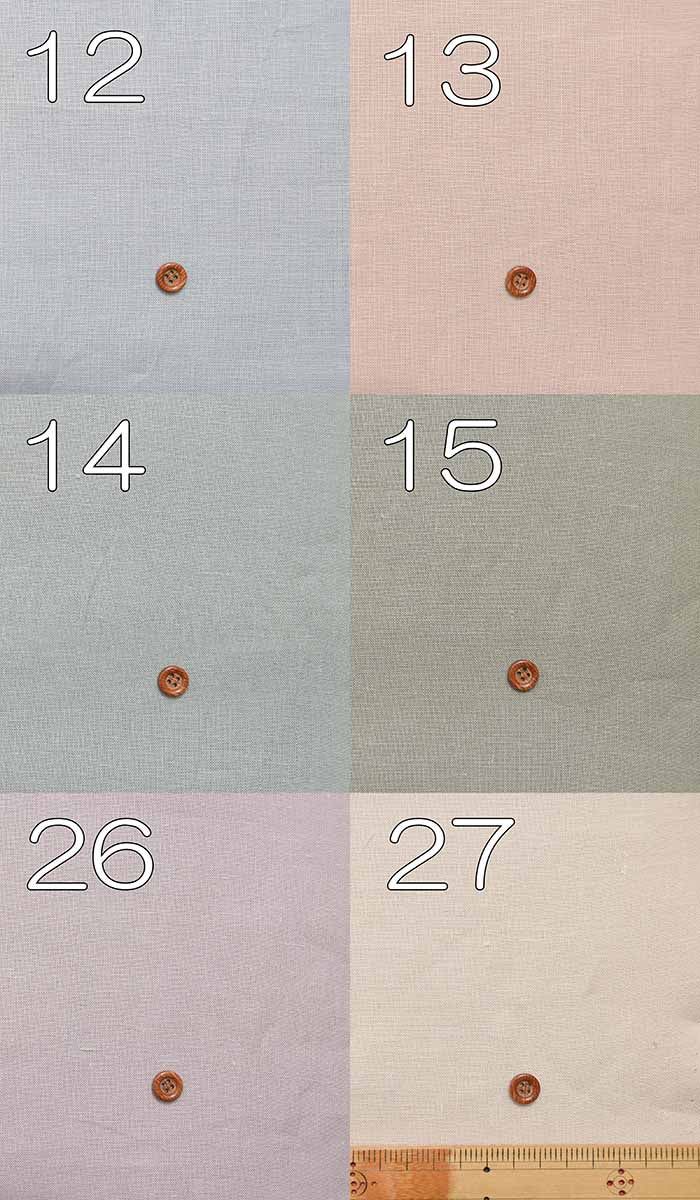 Nuance color French linen fabric plain - nomura tailor