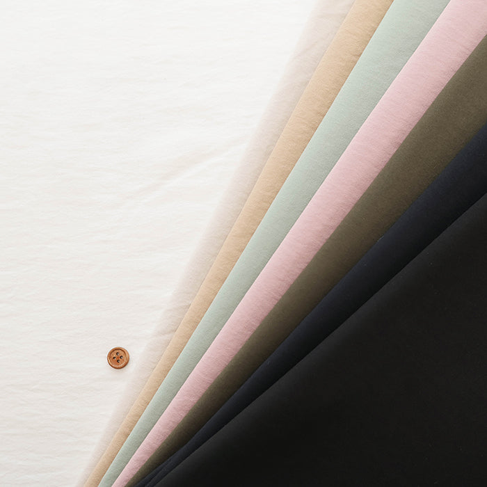 Recycled Polyester Ultimate Cotton-like Broadcloth Fabric - Plain - nomura tailor