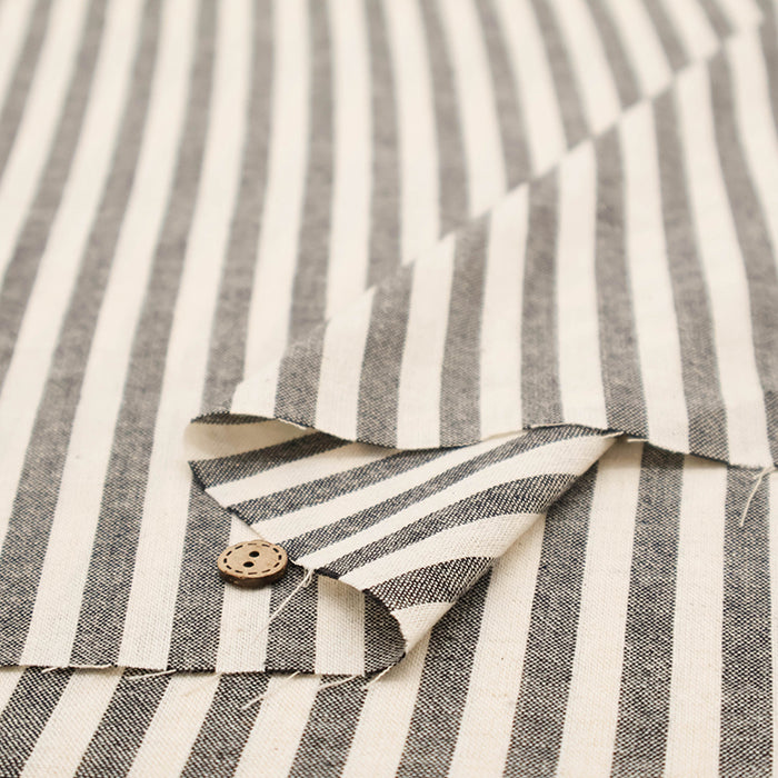 C/L 20s Yarn-dyed Washer Fabric - Stripe - nomura tailor
