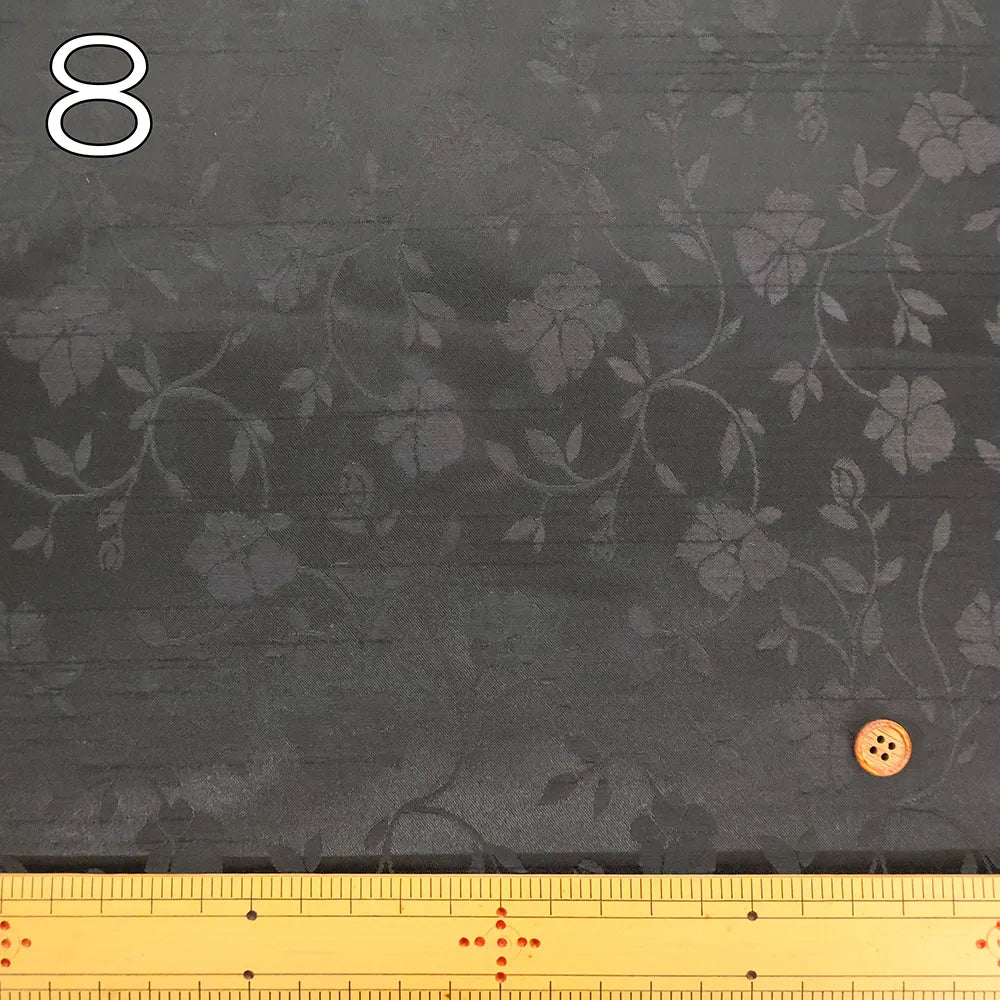 Polyester Satin Jacquard Fabric- Botanical - nomura tailor