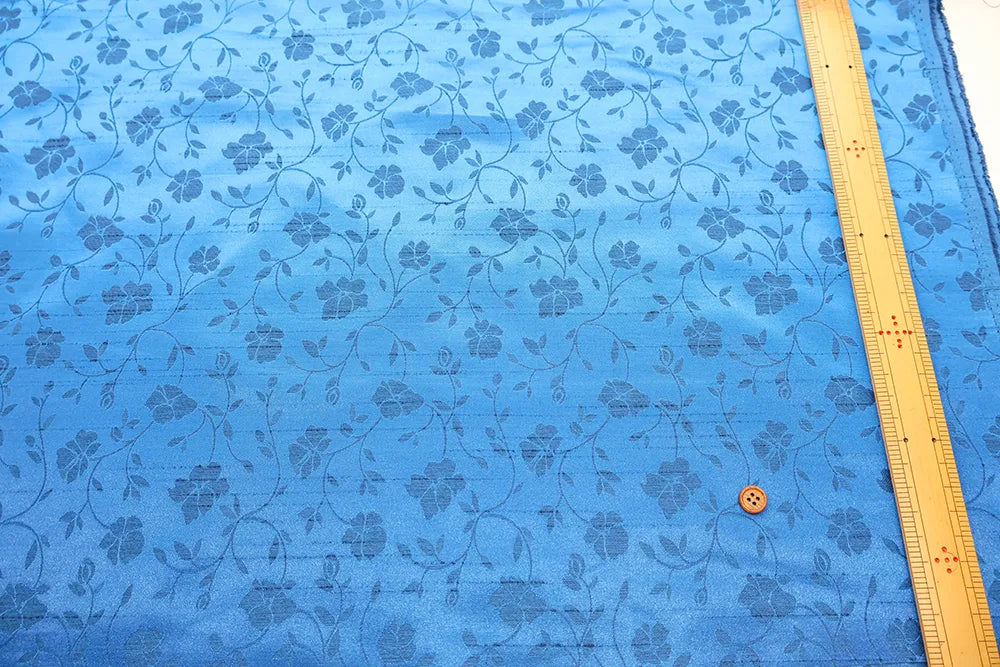 Polyester Satin Jacquard Fabric- Botanical - nomura tailor