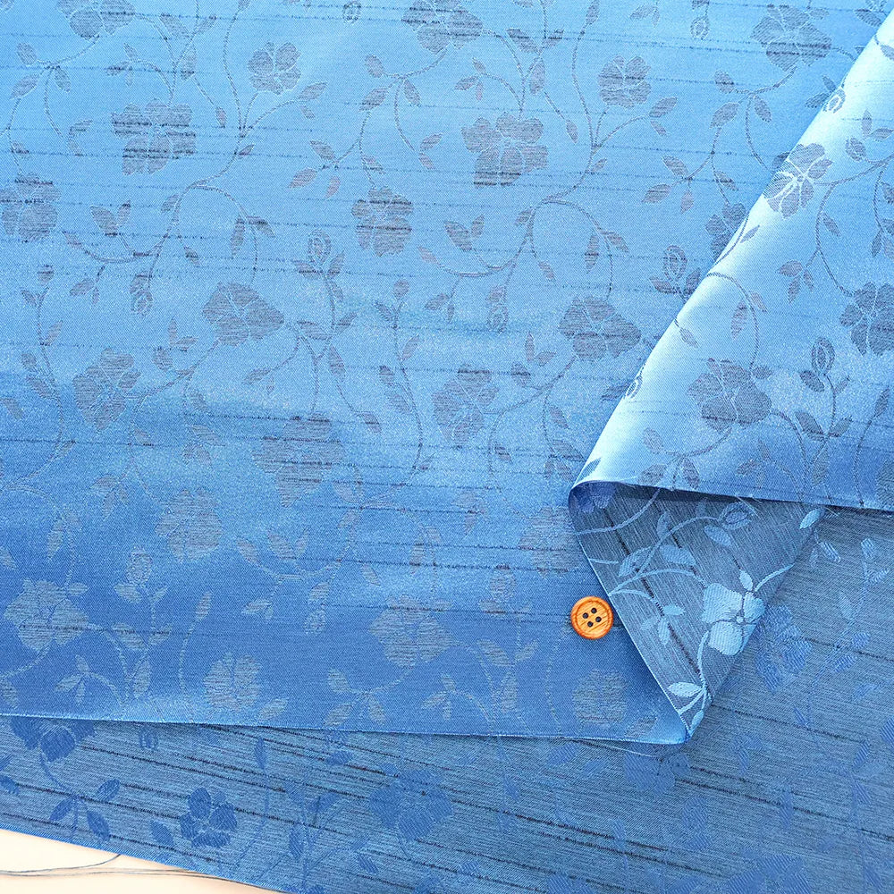 Polyester Satin Jacquard Fabric- Botanical - nomura tailor