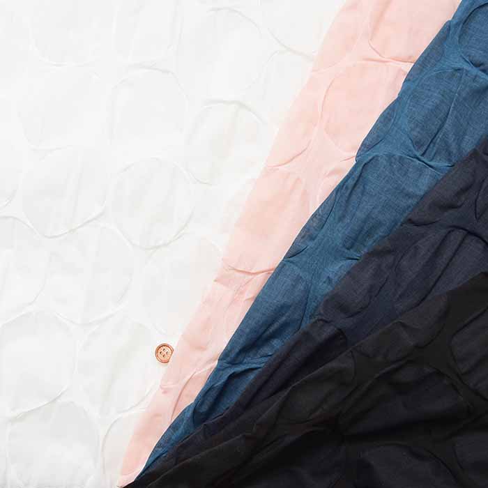 Cotton Nobility Ripple Fabric Dot - nomura tailor