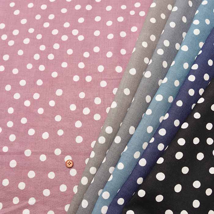 Angel Soft 60 Linen Printed Fabric Dot - nomura tailor