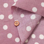 Angel Soft 60 Linen Printed Fabric Dot - nomura tailor